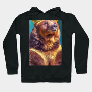 Bear with Crown Hoodie